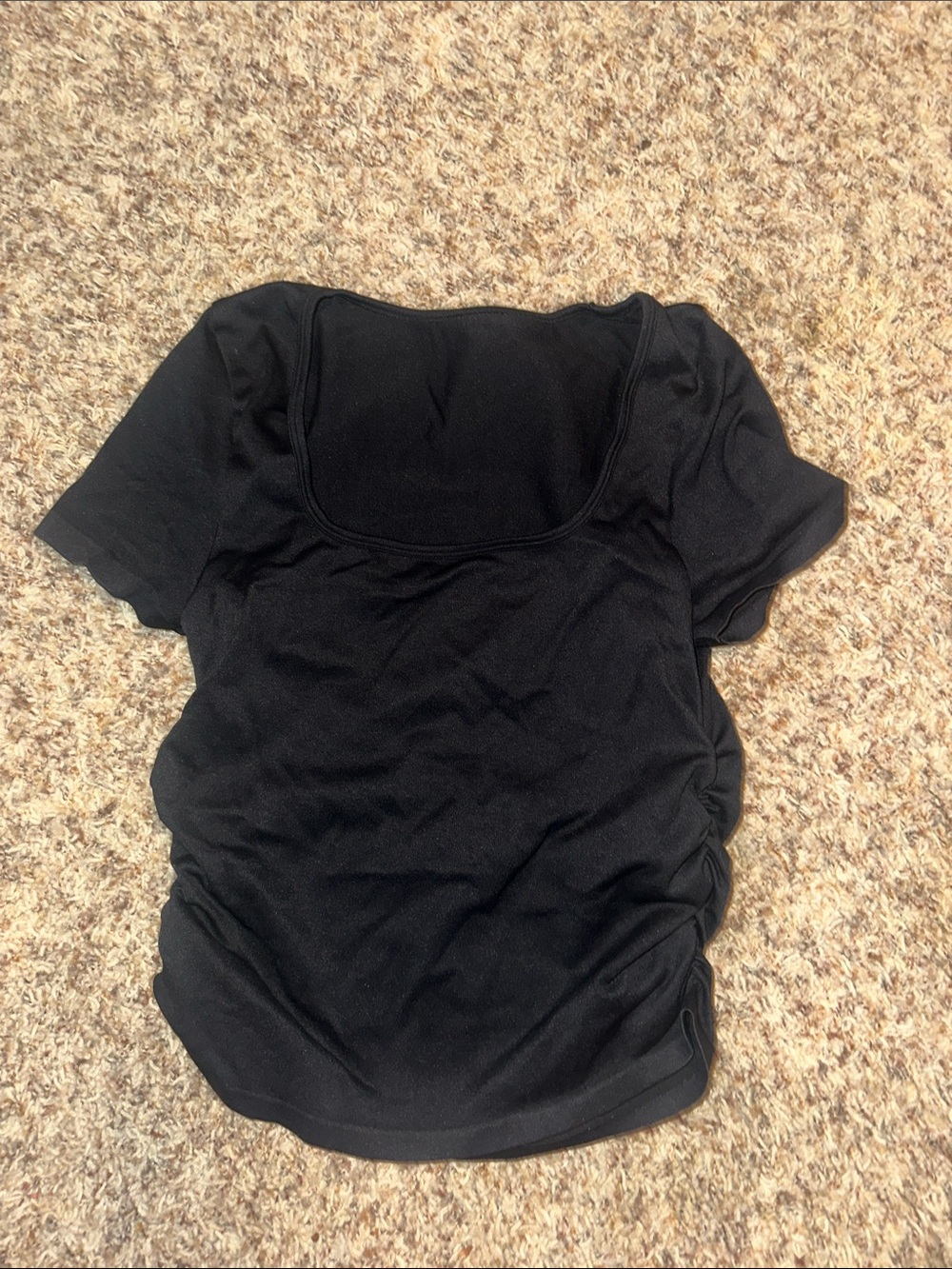 Amazon Black Short Sleeve Scoop Neck Women’s Top